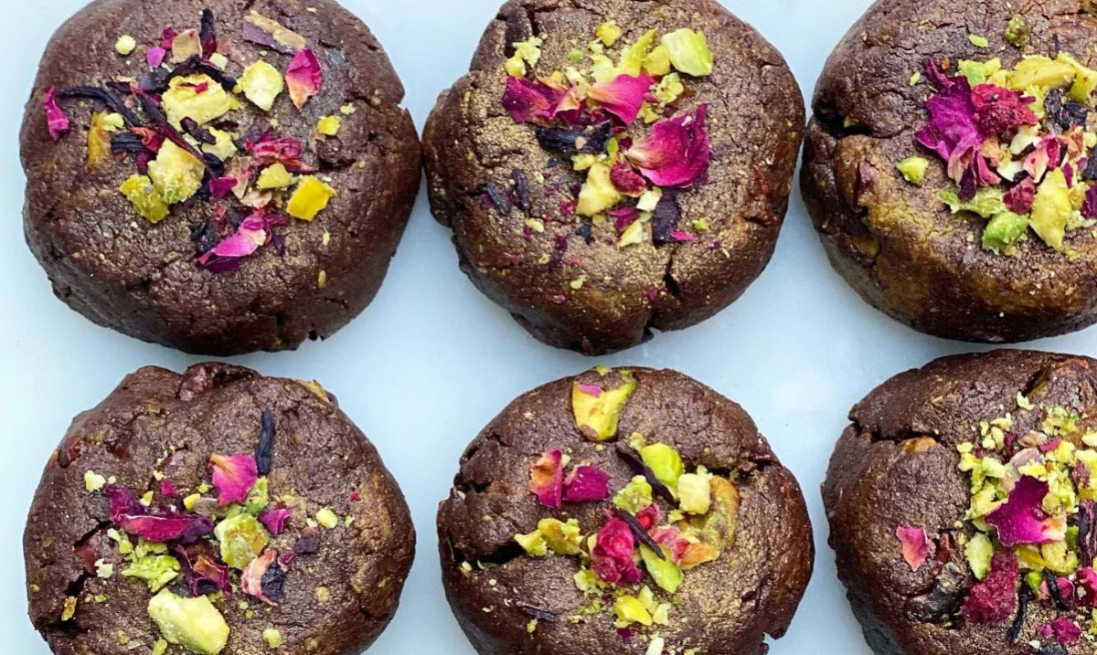 Cacao and Pistachio Butter Cookies